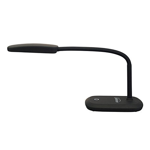 Set of 2 New Sunbeam Flexible Neck LED Desk Lamp Adjustable Light, Eye-caring Dimmable Office Lamp, Save $85/ year, Energy efficient lamp, Energy Star Certified, Black