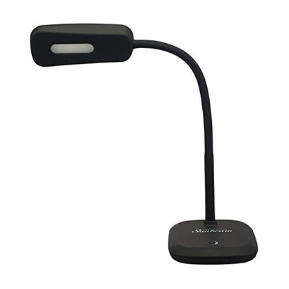 Set of 2 New Sunbeam Flexible Neck LED Desk Lamp Adjustable Light, Eye-caring Dimmable Office Lamp, Save $85/ year, Energy efficient lamp, Energy Star Certified, Black