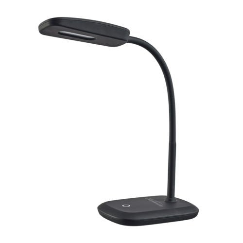 Set of 2 New Sunbeam Flexible Neck LED Desk Lamp Adjustable Light, Eye-caring Dimmable Office Lamp, Save $85/ year, Energy efficient lamp, Energy Star Certified, Black