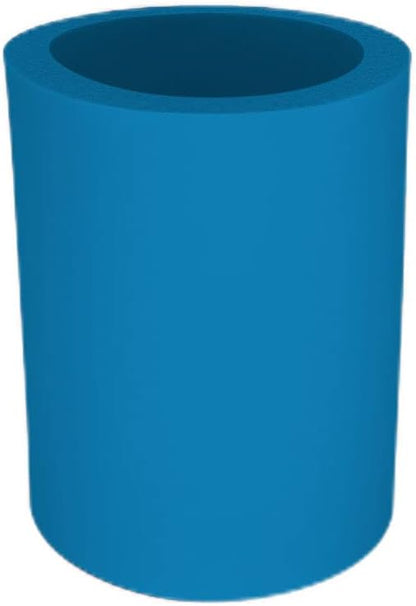 Blank Thick Foam Old School Can Cooler (6 Pack, Neon Blue)