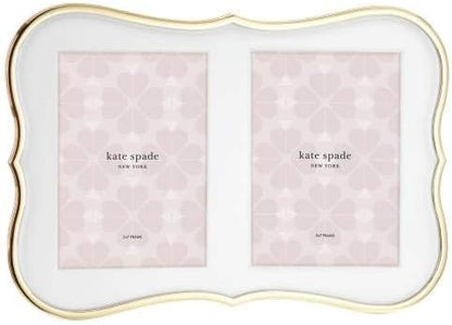 Kate Spade New York Gold Crown Point Double 5" X 7" Frame, 2.55 LB