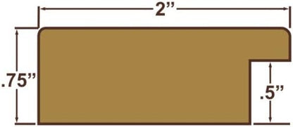 Craig Frames 16x24 Old World Gold Picture Frame for Posters and Photos | Lightweight shatter resistant acrylic facing with a rigid backing board, made in the USA