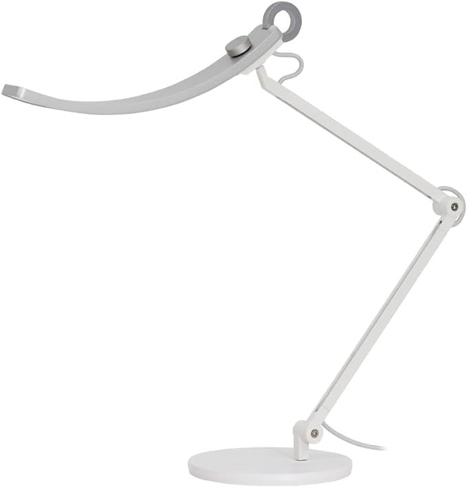 BenQ WiT e-Reading Desk Lamp | Eye-caring for Home Office, Reading, Study, Craft | Ultrawide, Bright, Dimmable with 13 Colour Modes | Adjustable Arm | Matte Silver