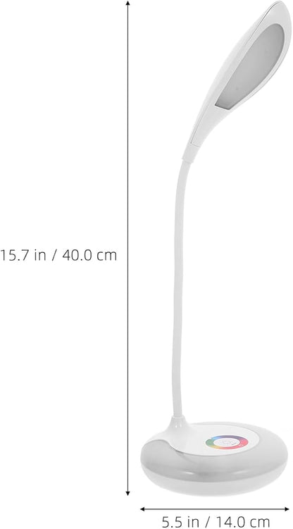 LED Gooseneck Desk Lamp, Office Desktop Lamp 3 Dimming Level, Touch Control, Battery Charging Table Lamp Adjustable Study Desk Lamp, Energy Saving Lamp Reading Light