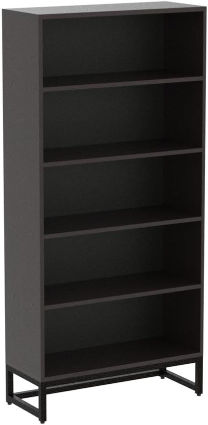 Tribesigns Tall Bookcase and Bookshelf, 70.8” Large Bookcases Organizer with 5-Tier Storage Shelves, Heavy Duty Free-Standing Library Bookshelf Shelving Unit for Living Room, Bedroom (Sandalwood)