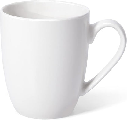 Urbanstrive 16 oz Large Coffee Mug with Handle Tea Cup Novelty Coffee Cup Idea Gift for Men Women Office Work, White (White)
