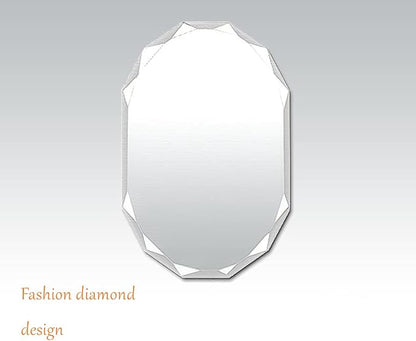 Single Beveled Edge Frameless Wall Mount Bathroom Vanity Mirror, 24” X 36”|Silver|