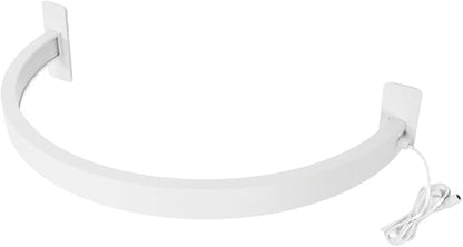 Chrees 25W Desktop LED Light 3000K‑6500K Half Moon Shaped Adjust Brightness Eyelash Beauty Lamp White 100‑240V (Chreesdpstw1mcn9)
