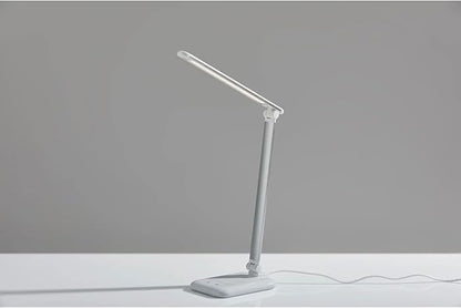 Adesso SL4903-02 Simplee Lennox LED Multi-Function Desk Lamp, Smart, 5 Color Temperature Modes, Improved Wellness and Circadian Rhythm, Dimmer Touch Switch, Reduced Eye Strain, 5ft, White