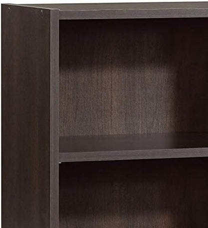 Sauder Beginnings 3 Bookcase/Book shelf, L: 24.57" x W: 11.50" x H: 35.28", Cinnamon Cherry finish