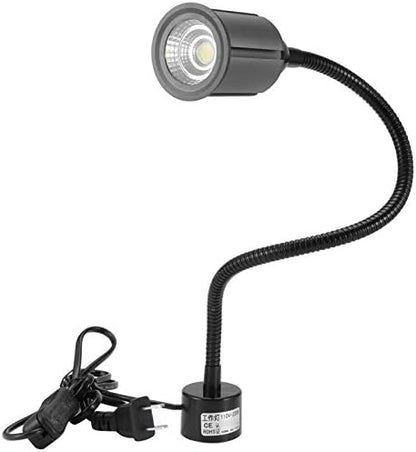 Hyuduo LED Lamp with Magnetic Base, 12W Long Flexible Gooseneck Desk Work Lamp, Sewing Machine Light for Workbench, Metal Lathe, Drill Press