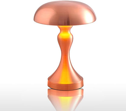 Portable Metal Desk Lamp,3-Color Touch Control, Rechargeable Battery - Ideal Bedside Lamp for Bedroom Nightstand