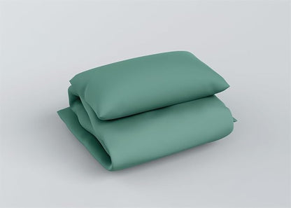 3 Piece Solid Color All Season Bedding Comforter Set Microfiber Soft Lightweight Bedding Set for Kids Teens Adults Room Decor with 1 Comforter and 2 Pillowcases Queen