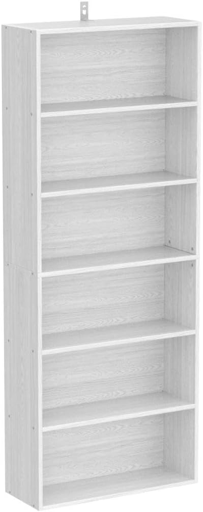 IRONCK Bookshelves and Bookcases Floor Standing 6 Tier Display Storage Shelves 70in Tall Bookcase for Home Office, Living Room, Bed Room
