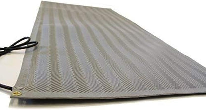 RHS Snow Melting Mat, Anti-Slip Walkway Herringbone Design, Color Gray, Outdoor Mat, Prevents ice Formation, Melts up to 2 inches of Snow per Hour, 120 Volts (30-inches x 10-feet)