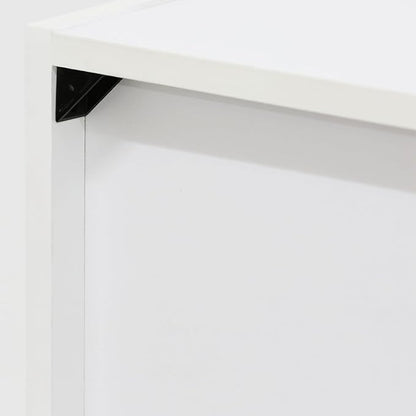 Furinno Luder Bookcase / Book / Storage , 5-Tier, White / Light Blue