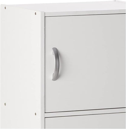 HODEDAH IMPORT Bookcase, White, 5 Door