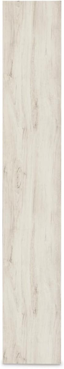 Signature Design by Ashley Bellaby Farmhouse Pier with 3 Adjustable Shelves, Whitewash
