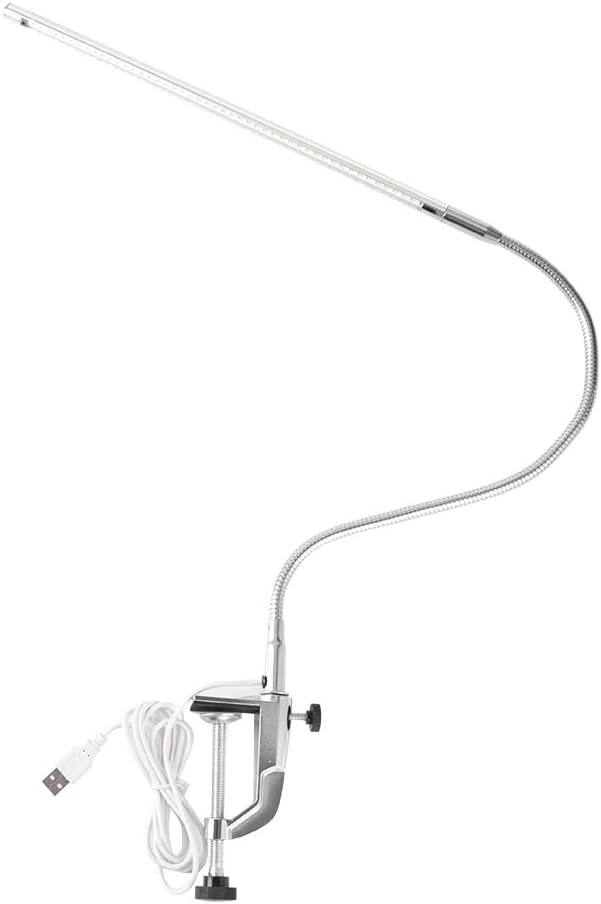 Lampara Para Mesa De Manicura Profesional, USB Clamp LED Desk Lamp, USB Adjustable Direction and Brightness Clip Eye-Caring Table Lamps LED Light Study Tattoo Light for Reading, Study