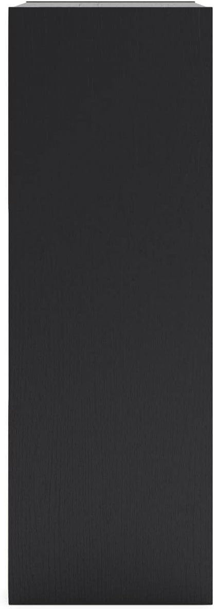 Signature Design by Ashley Langdrew Contemporary 9 Cube Storage Organizer or Bookcase, Black
