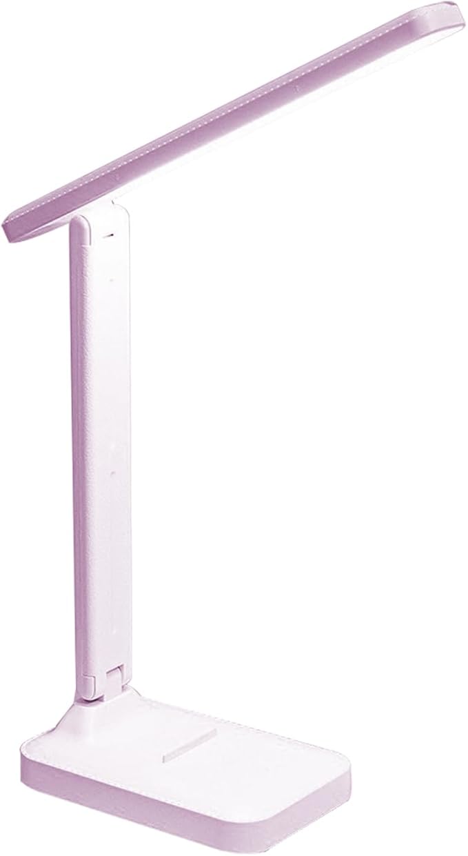 Desk lamp,LED Lamp,Touch Control,3 Color Modes,Eye-Protecting Table Lamp,Led Lights for Bedroom,Home,Office,Black (Medium Size, Pink)