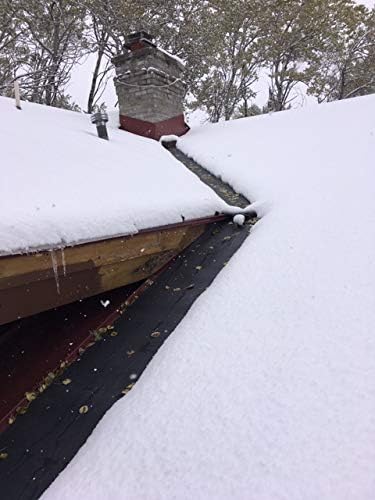 RHS Roof & Valley Snow Melting Mats – Ice Dam Prevention, American-Made, Black, Melts 2” Snow/Hour (15’ x 13”)