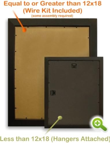 Craig Frames 18 by 18-Inch Picture Frame, Smooth Finish, 1.25-Inch Wide, Black