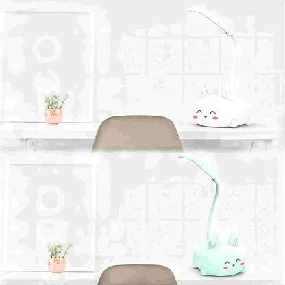 Kids Lamp, Cute LED Desk Lamp for Kids, Mini Animal Night Light, USB Rechargeable Flexible Cartoon Lamp Eye-Care Lighting for Bedroom (Deer B, Pink)
