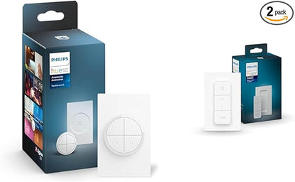 Philips Hue Wall Tap Dial Light Switch 1 Pack and Smart Dimmer Switch 1 Pack - Requires Hue Bridge - Control Hue Lights