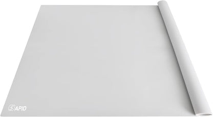Extra Large Silicone Mat Kitchen Counter Heat Resistant Table Mat 36" x 24" | Place Mats, Countertop Protector , Thick Placemats Washable Silicone Mats for Kitchen Counter Dining Table Mat , Grey , Sapid