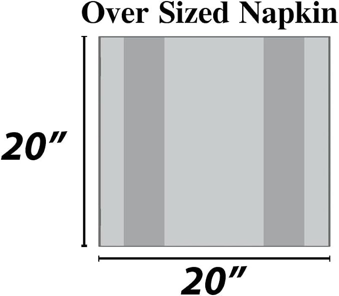 Urban Villa Cloth Napkins Cotton 20x20 (Set of 6) Black Cheks