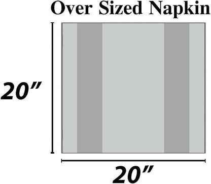 Urban Villa Cloth Napkins Cotton 20x20 (Set of 12) Multi