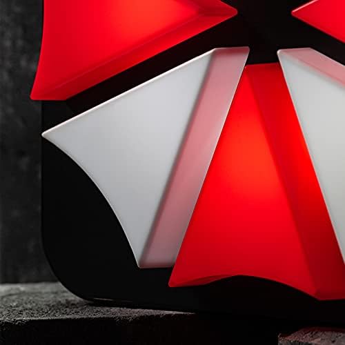 Numskull Resident Evil Umbrella Corp Lamp Wall Light - Ambient Lighting Gaming Accessory for Bedroom, Home, Study, Office, Work - Official Resident Evil Merchandise