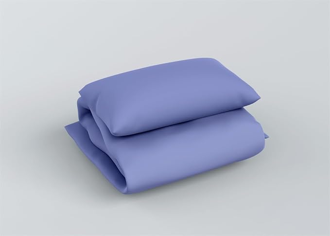 3 Piece Solid Color All Season Bedding Comforter Set Microfiber Soft Lightweight Bedding Set for Kids Teens Adults Room Decor with 1 Comforter and 2 Pillowcases Queen