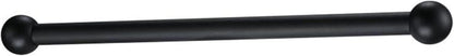 Ciata Lamp Post Cross Arm Handle Replacement, Weather Resistant Steel Cross Arm Ladder Rest with Removable Decorative Spheres for Outdoor Lamp Post and Poles, Wet Location use, Textured Black Finish