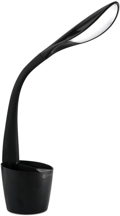 OttLite LED Desk Space Organizer Lamp - 4 Brightness Levels, Additional Storage, Great for Workstation, Offices, Dorms
