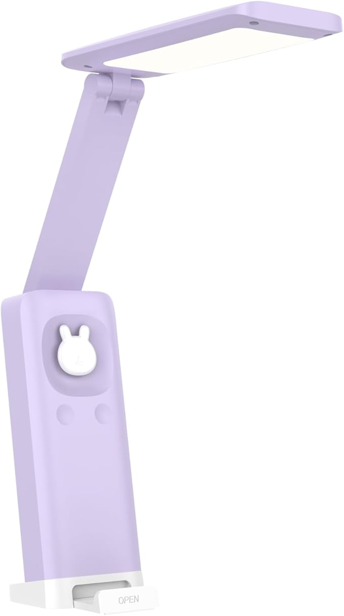 VAVOFO Battery Operated Lamp Rechargeable Lamp Foldable & Portable Light,15 light dimming modes Cordless Lamp,cute desk lamp,6000mAh Battery Lights,LED Battery Lights,Modern office desk lamp