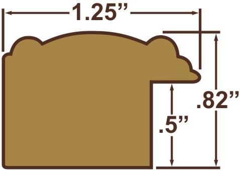 Craig Frames 12x16 Brown Picture Frame, Wood Wall Decor for Art and Photos | Ready to hang with a protective glass front, made in the USA for a gallery display