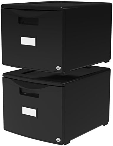 Storex 61264B01C File Cabinet, 1-Pack, Black