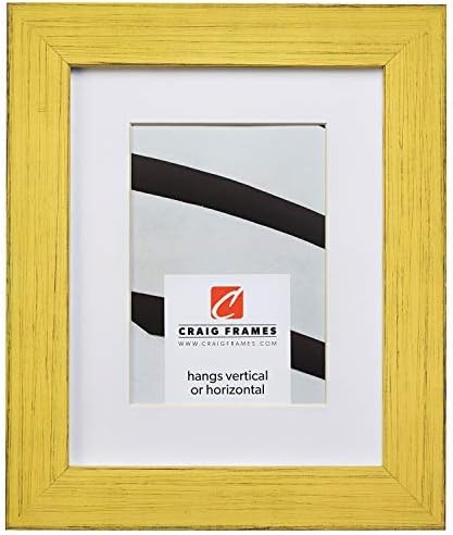 Craig Frames Jasper, 24 x 32 Inch Country Southern Yellow Picture Frame Matted to Display a 20 x 28 Inch Photo
