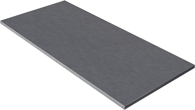 Kaboon Universal Tabletop 55"x27.5", Solid One-Piece Melamine Table Top, Double Desk L-Desk DIY, Home and Office Countertop, Greylish Blue