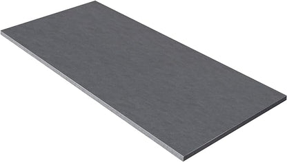 Kaboon Universal Tabletop 55"x27.5", Solid One-Piece Melamine Table Top, Double Desk L-Desk DIY, Home and Office Countertop, Greylish Blue