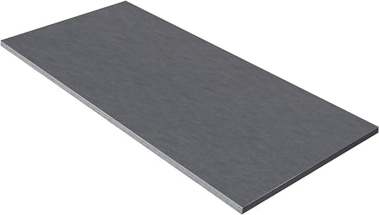 Kaboon Universal Tabletop 55"x27.5", Solid One-Piece Melamine Table Top, Double Desk L-Desk DIY, Home and Office Countertop, Greylish Blue