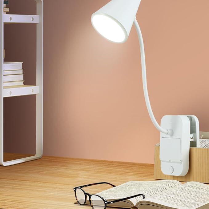 Clip on light,Table lamp pink,Desk lamp for college dorm room,Standing,Clip-on,Battery and usb dual-use,360° rotating hose,Eye-care desk light,Led lamp,Desk lamps for home office,Work light