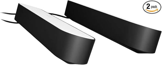 Philips Hue Smart Play Light Bar Base Kit, Black - White & Color Ambiance LED Color-Changing Light - 2 Pack - Requires Bridge - Control with App - Works with Alexa, Google Assistant and Apple HomeKit