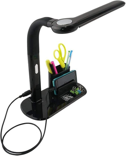 OttLite LED Pivoting Bankers Lamp with USB Charging Port