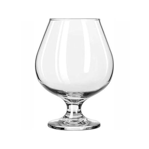 Libbey 3708 Embassy Brandy, 17.5 oz., 5.5" Height, 4" Width, 5.5" Length, Large, Clear (Pack of 24)