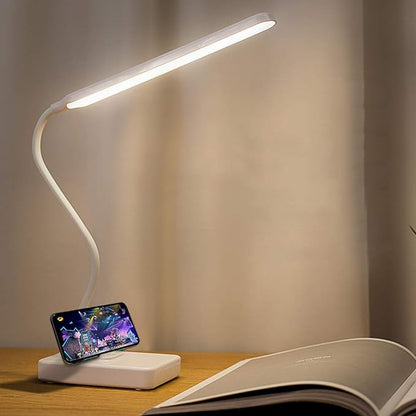 Cordless Desk Table Lamp Reading Light Rechargeable Battery 2200m,Touch 3 LED Modes,Dimmable,Small,Gooseneck, Highest 17.7",Lamp for Kids Bedroom Bedside