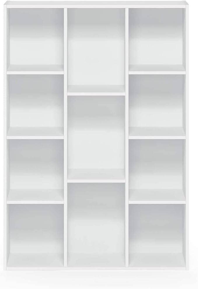 Furinno Luder Bookcase / Book / Storage , 11-Cube, White