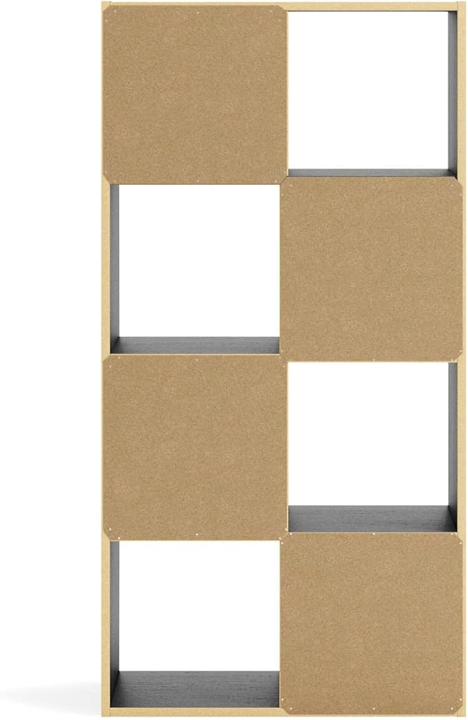 Signature Design by Ashley Langdrew 8 Cube Storage Organizer or Bookcase, Black